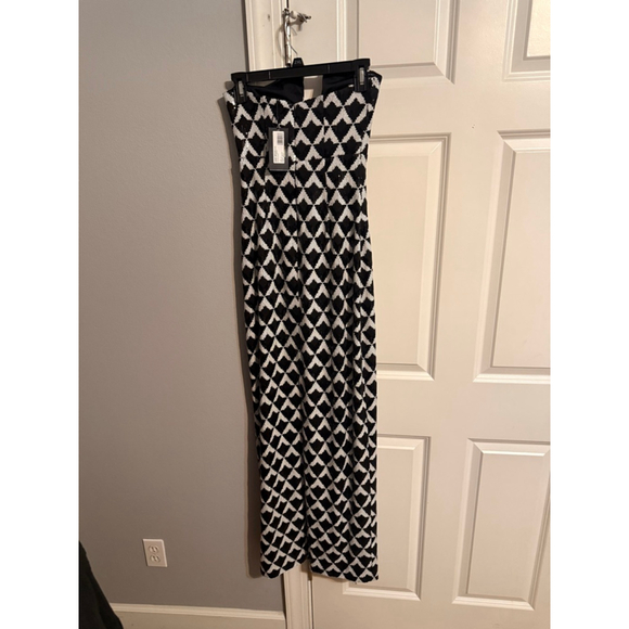 Women's Ramy Brook Strapless Gown in Black and White, Size 2 - Picture 6 of 7